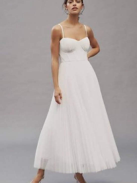 Hutch Dresses & Skirts - NWT Anthropologie Hutch White Tulle Midi Dress Size 12